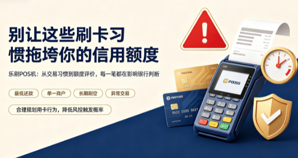 乐刷POS机：别让这些刷卡习惯拖垮你的信用额度